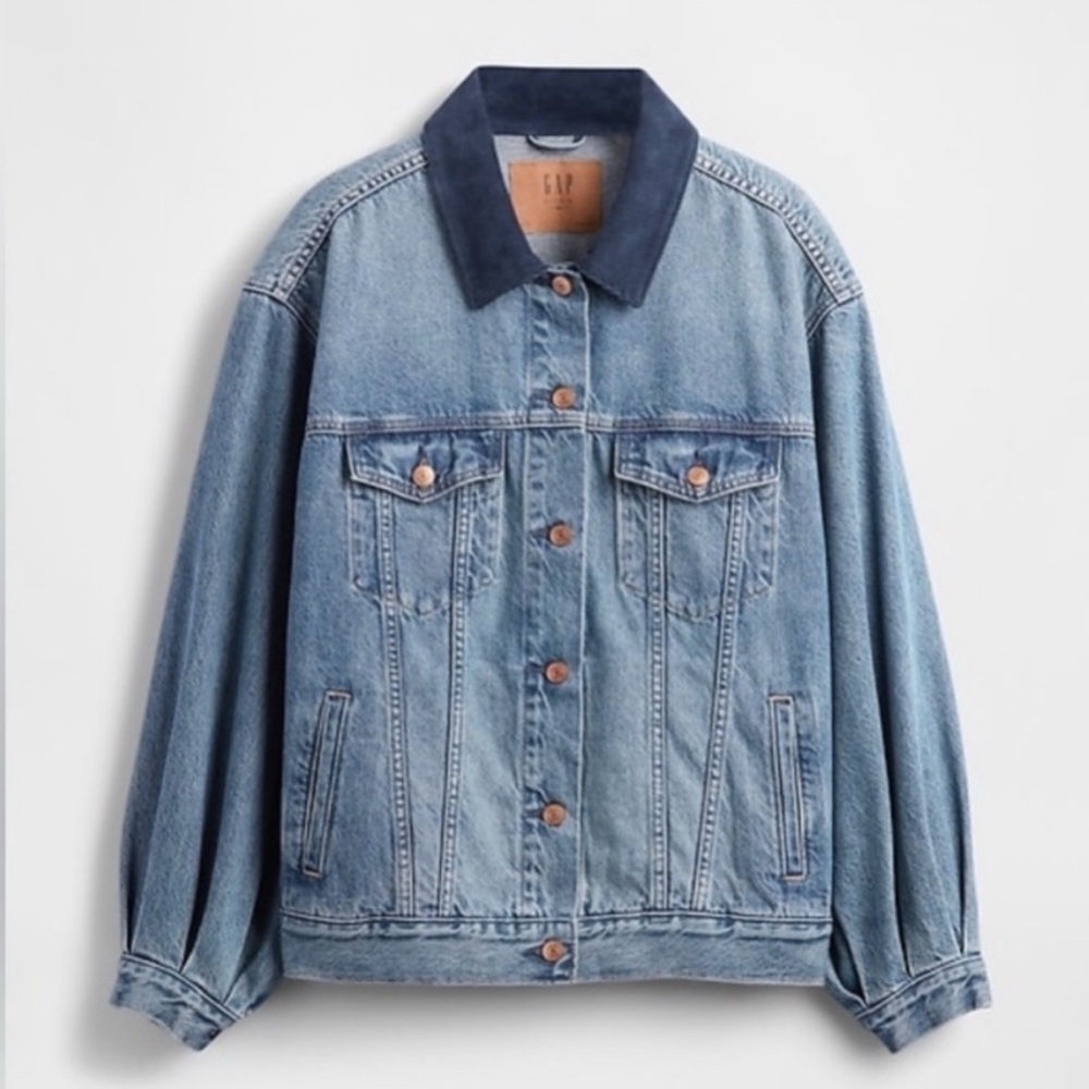 GAP x Doen Women's Blue Denim Jacket